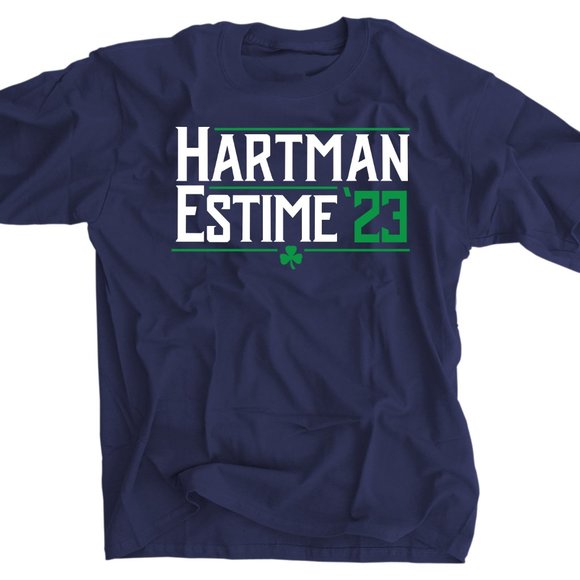 Hartman - Estime '23 T-Shirt for Notre Dame College Fans (S - 5XL) - Picture 1 of 1